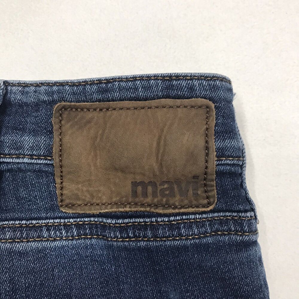 MAVI Zach Jeans Men 38x32 Straight Regular Fit Stretch Whisker Wash Blue Denim - Picture 10 of 16